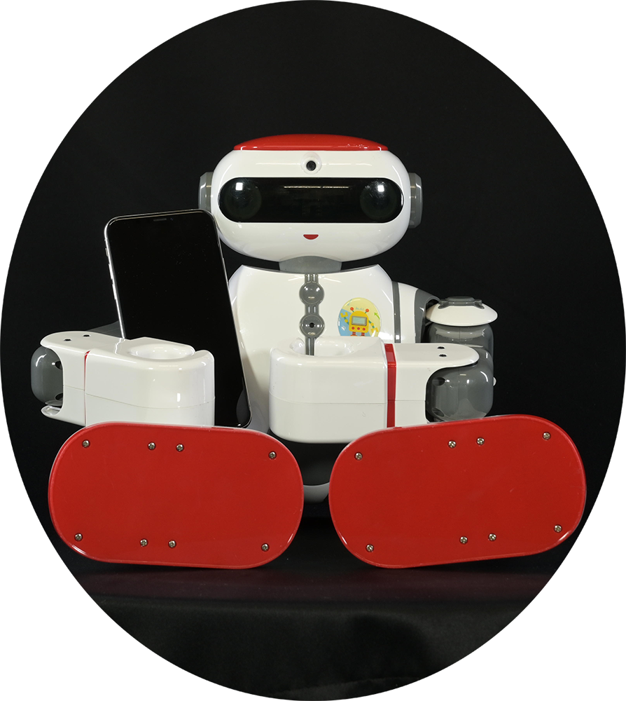 Roboter mit Smartphone